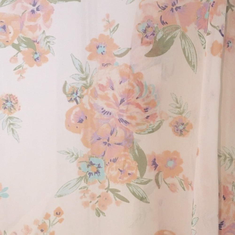 Mudd Floral Chiffron Kimono - Picture 6 of 9